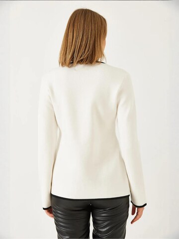 Bianco Lucci Gebreid vest in Wit