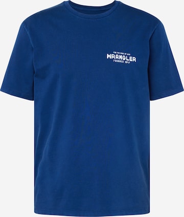 T-Shirt WRANGLER en bleu : devant