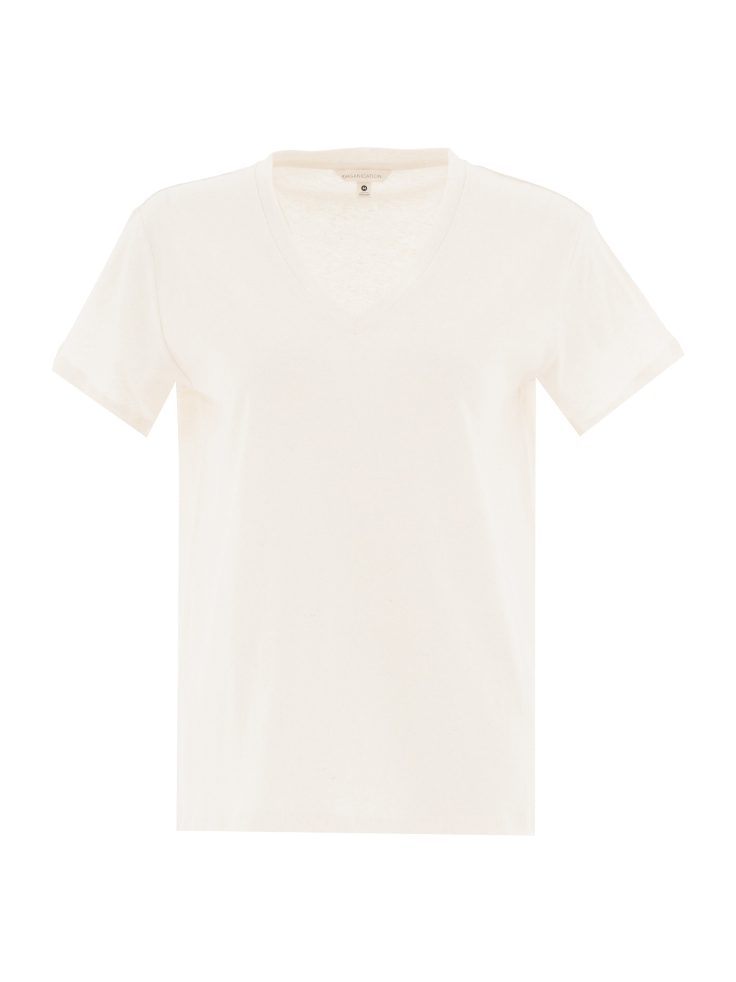 Organication T-Shirt in Weiß: Vorderseite