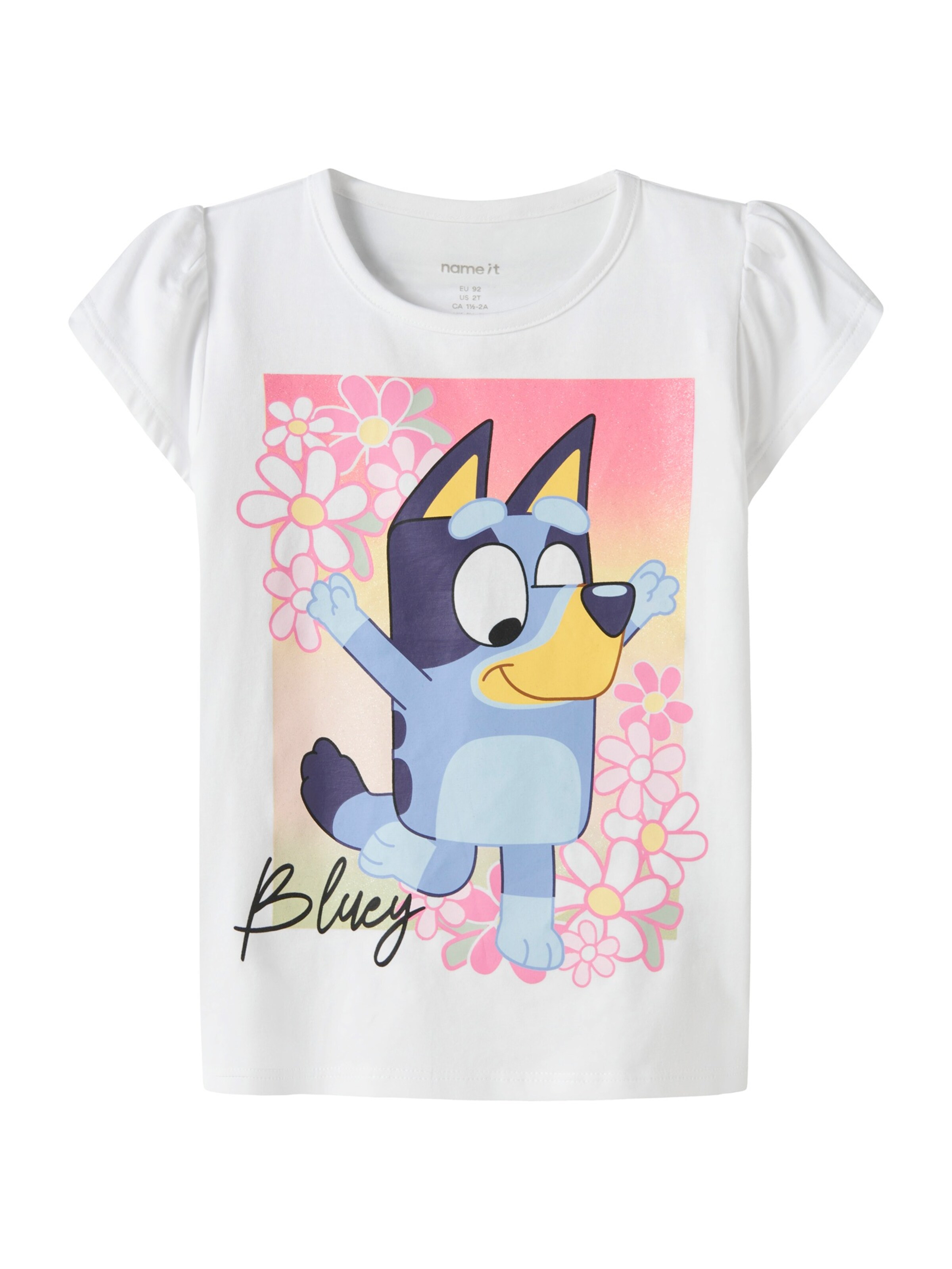NAME IT Shirt 'NMFMAKA BLUEY' in White: front