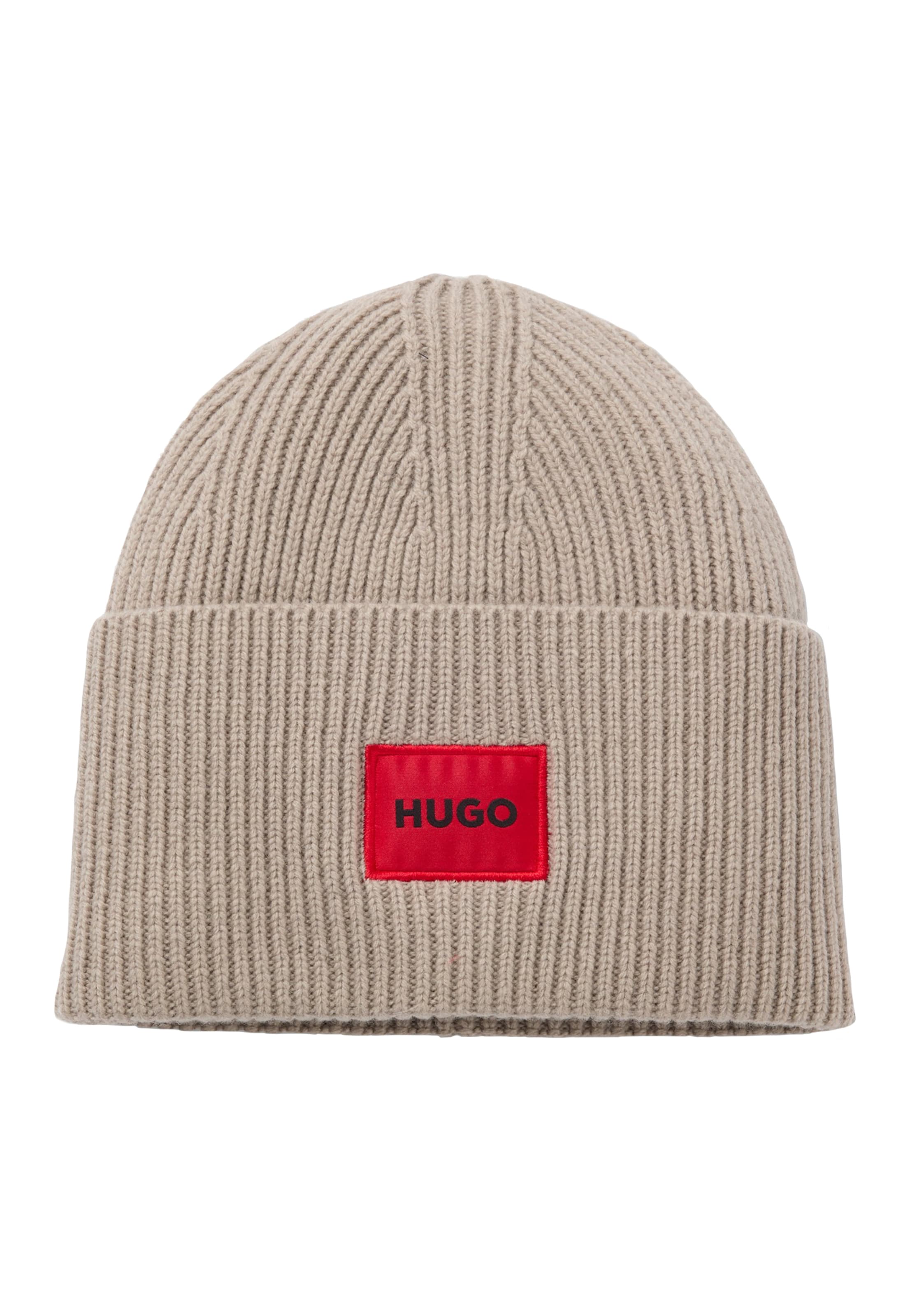 HUGO Mütze 'Saffa' in Beige: Vorderseite