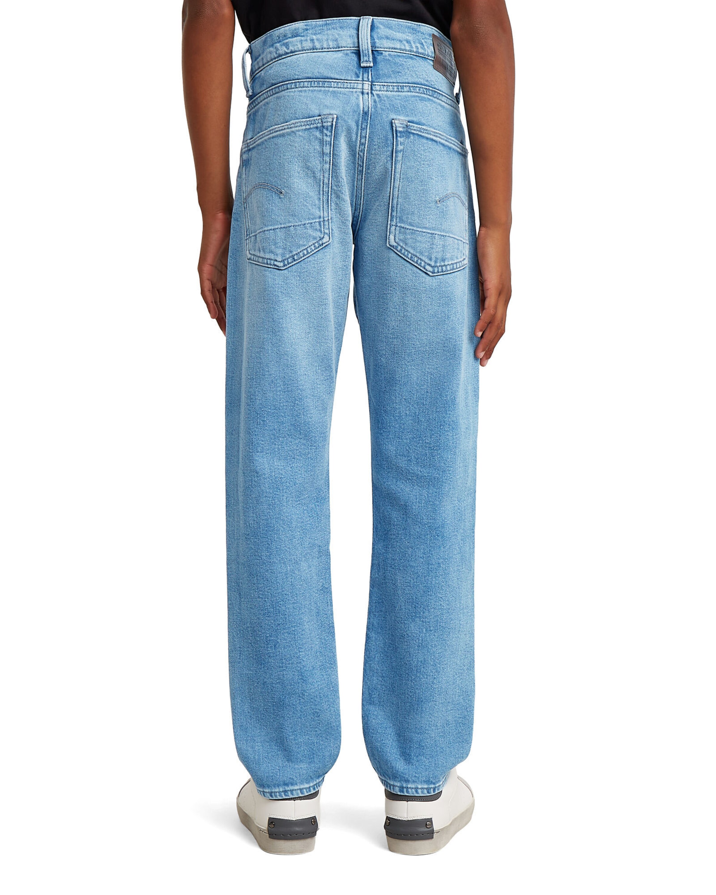 G-STAR Regular Jeans 'Boys 3301 Straight Tapered Jeans' in Blauw