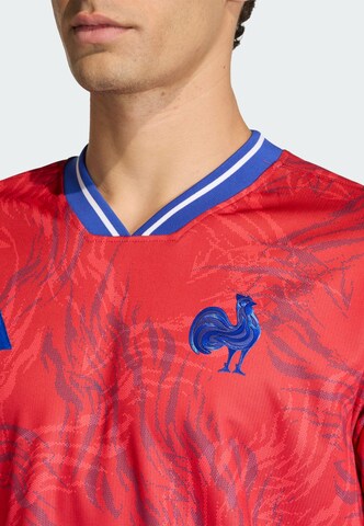ADIDAS PERFORMANCE Jersey 'Frankreich Rugby Prematch' in Red