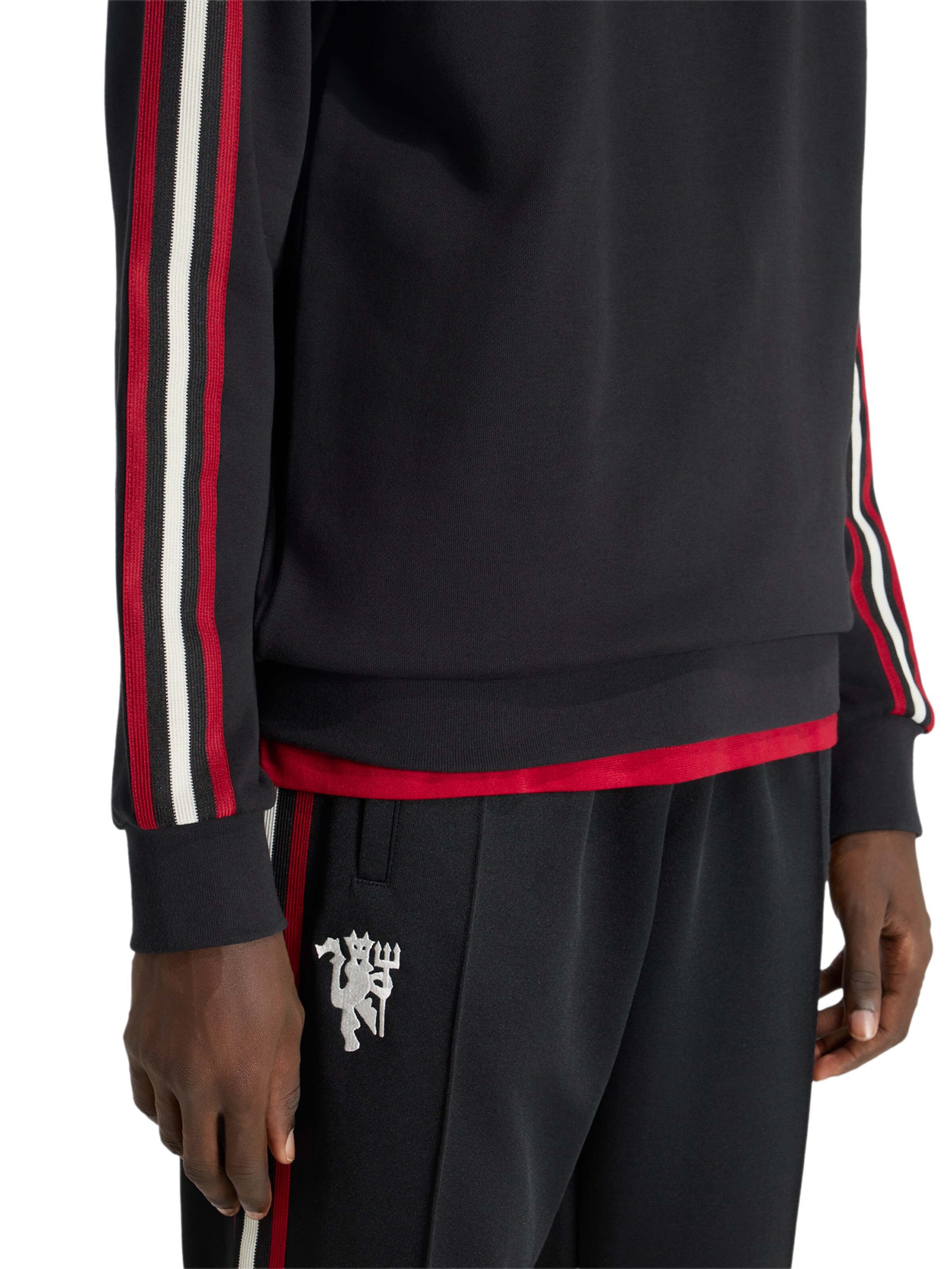 juoda ADIDAS PERFORMANCE Sportinio tipo megztinis 'MUFC'