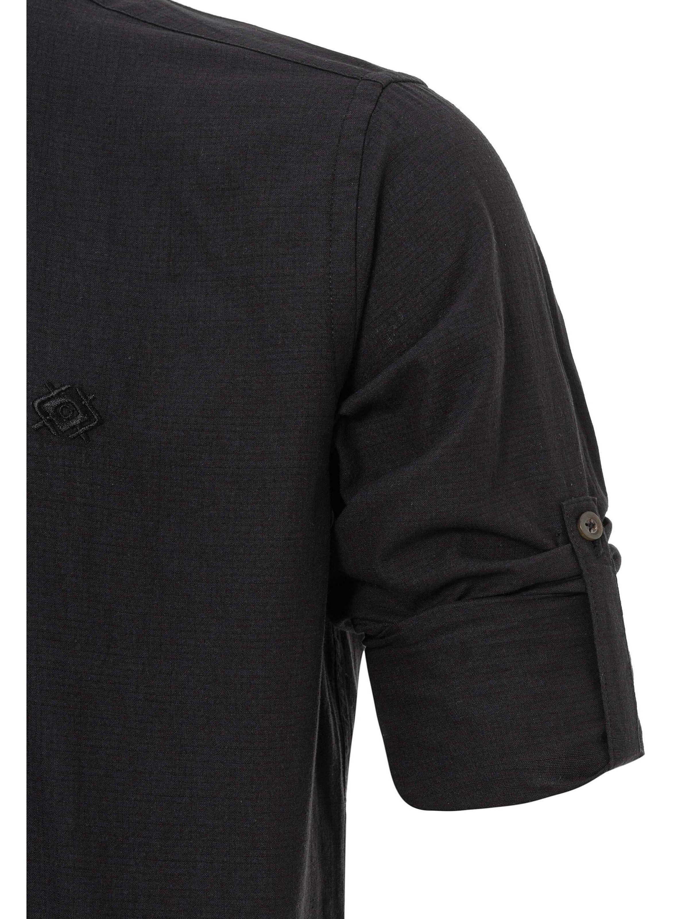 Coupe slim Chemise 'CH199' CIPO & BAXX en noir