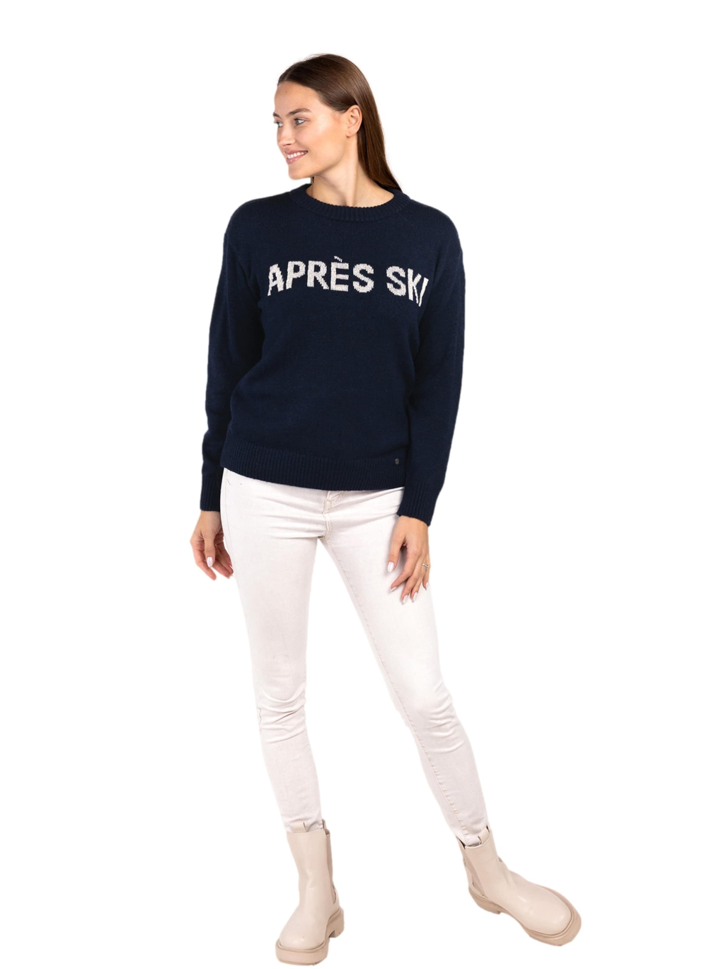 Key Largo Pullover 'APRES SKI' in Blau