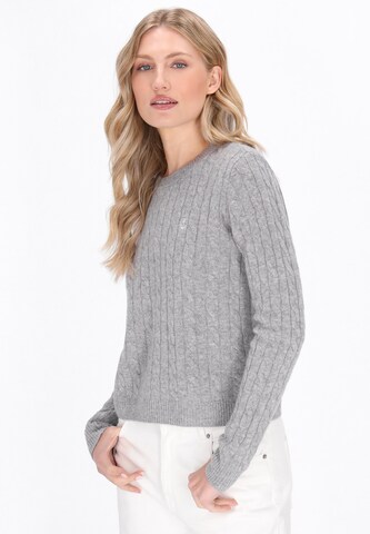 Pull-over DreiMaster Maritim en gris : devant