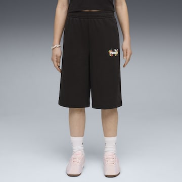 PUMA Loose fit Pants 'MID 90s' in Black: front