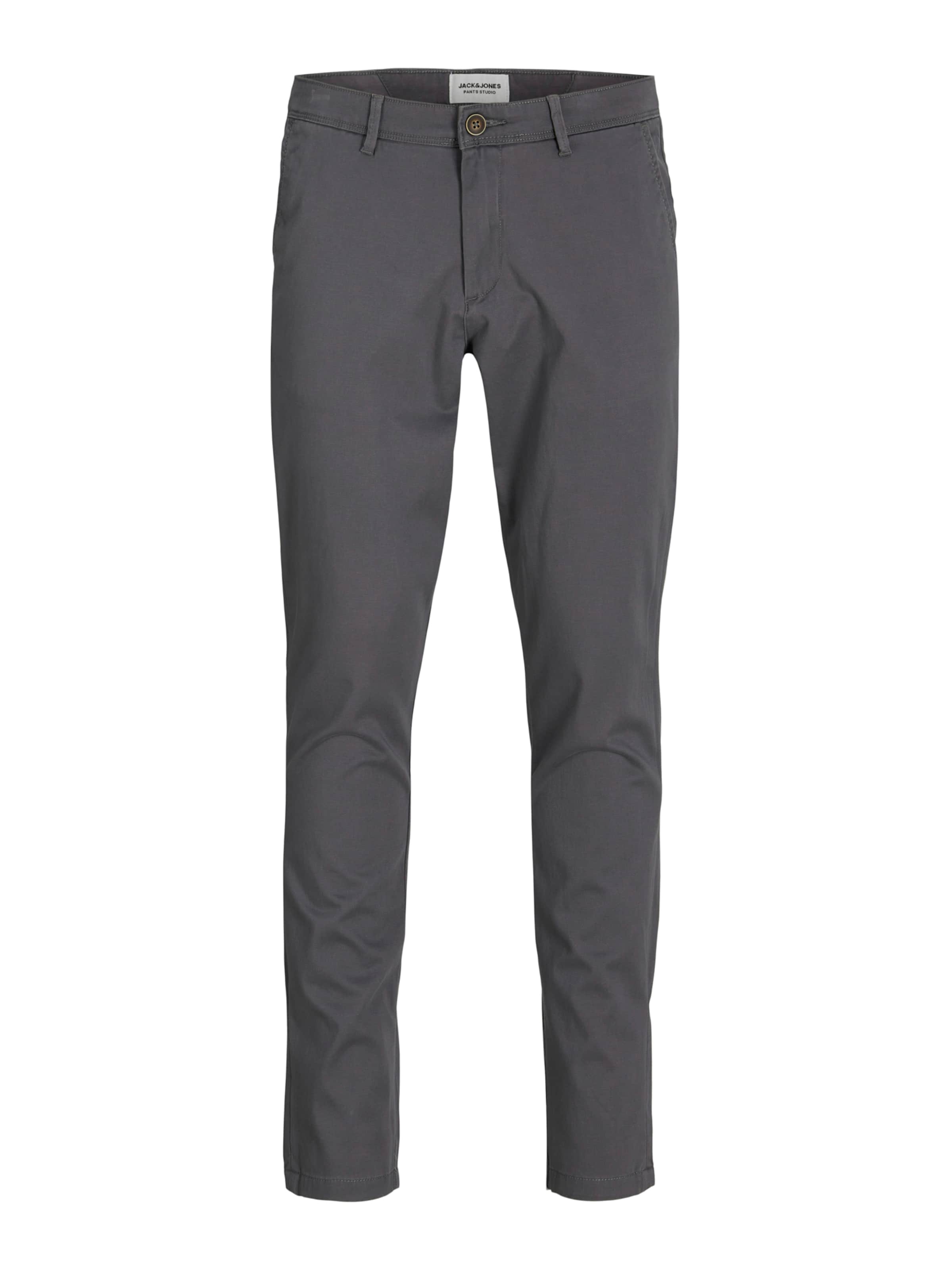 JACK & JONES - Slimfit Pantalón chino 'JJIMARCO JJBOWIE' en gris: frente