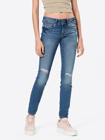 TOM TAILOR DENIM Skinny Jeans in Blauw: voorkant