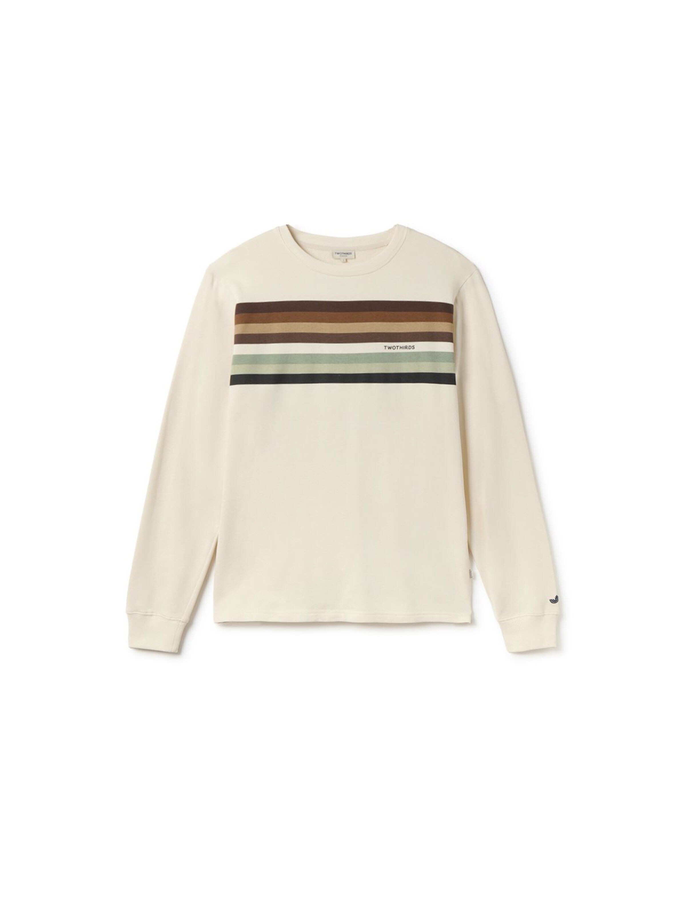 Twothirds Sweatshirt 'Mouli - Ecru' in Beige: front