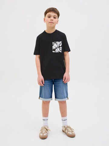 juoda Jack & Jones Junior Marškinėliai 'JORSplit'