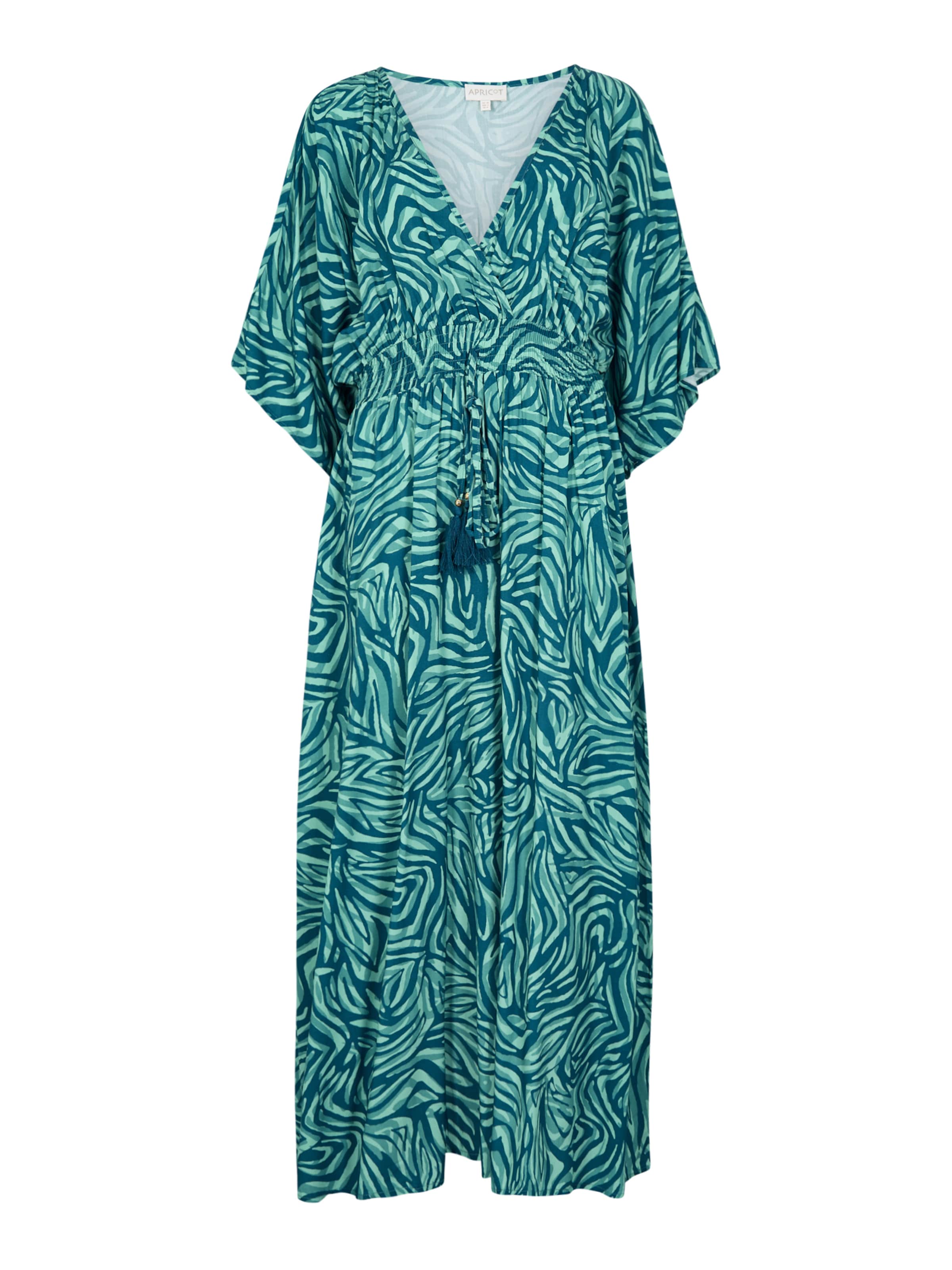 Robe Apricot en bleu : devant