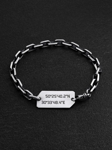 REYTEL Armband 'MINNEBRUK' in Zilver: voorkant