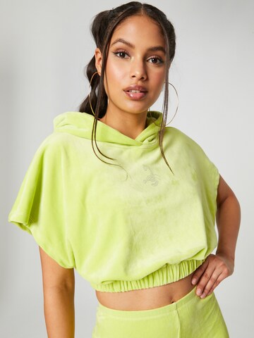 Sweat-shirt 'Alessia' VIERVIER en vert : devant