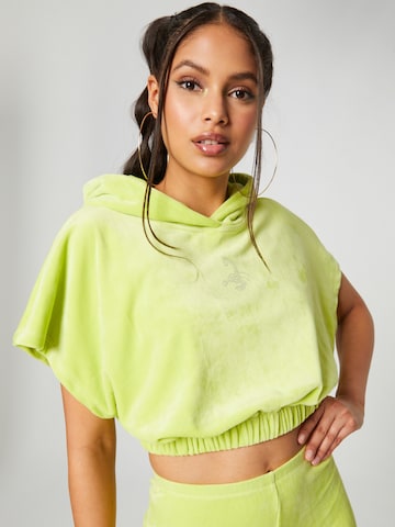 VIERVIER Sweatshirt 'Alessia' in Groen: voorkant