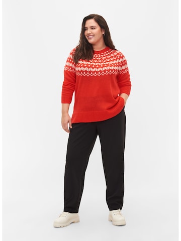 Zizzi Pullover in Rot