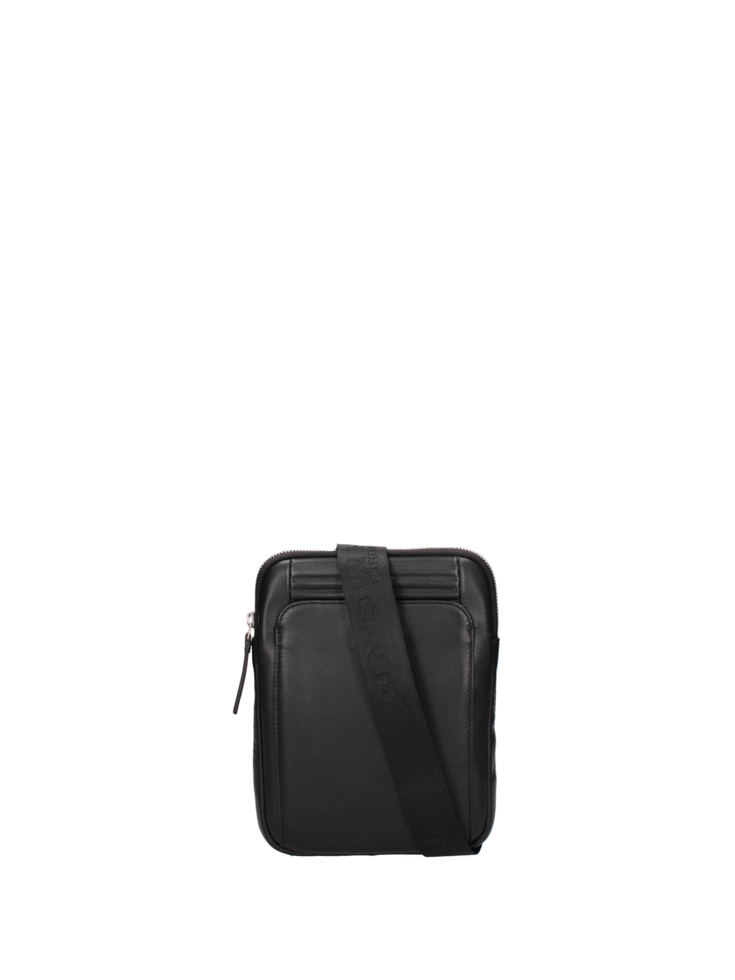 John Richmond Umhängetasche in Schwarz: Vorderseite