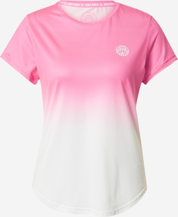 BIDI BADU - Camiseta funcional en rosa: frente