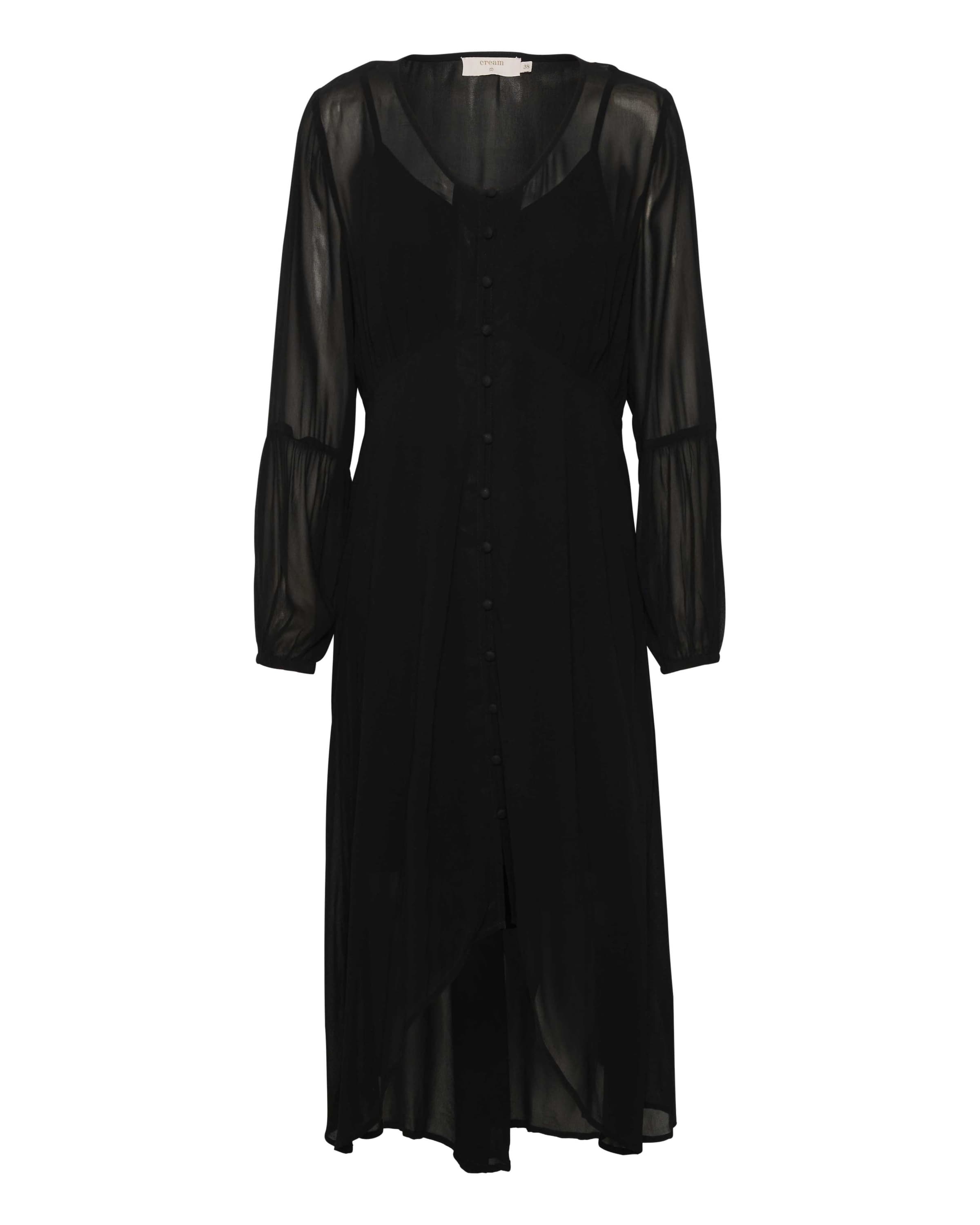 melns Cream Kleita: no priekšpuses