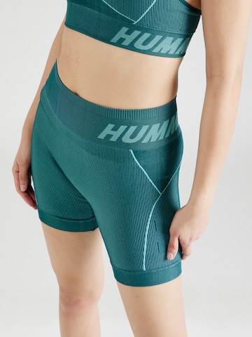 Hummel Skinny Sportovní kalhoty 'Christel' – zelená