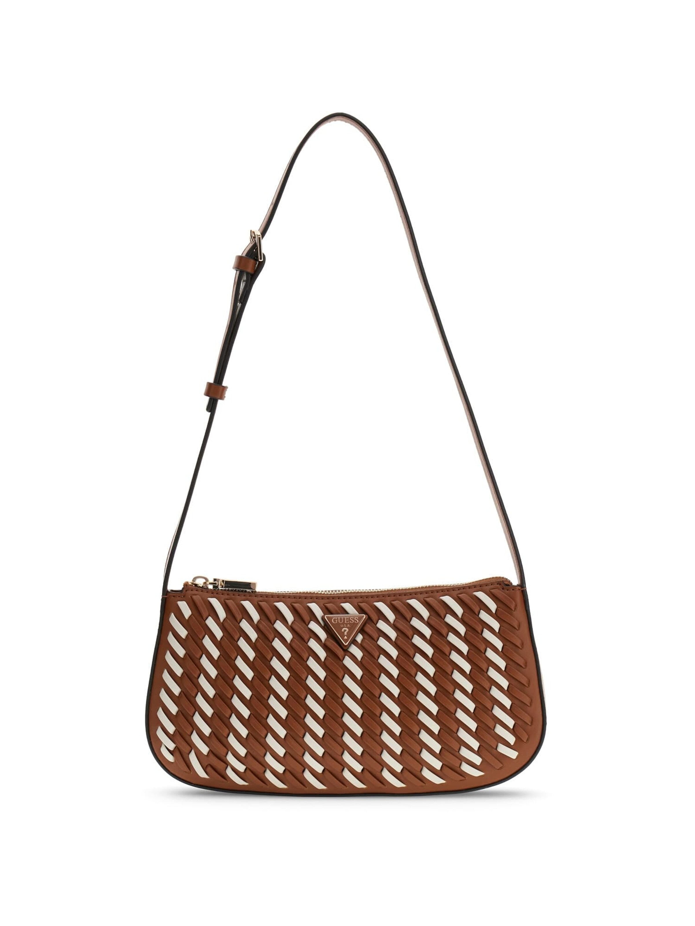 GUESS Schultertasche 'Kora' in Braun: Vorderseite
