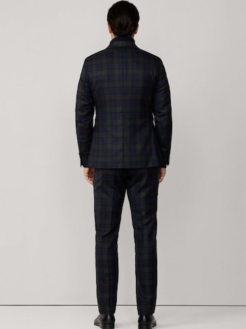 Hackett London Slim fit Suit Jacket 'Tartan' in Green