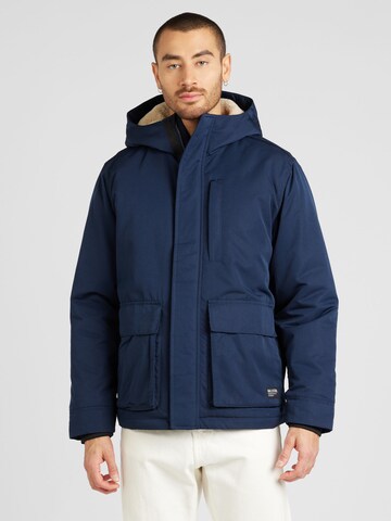 HOLLISTER Winter jacket in Blue: front