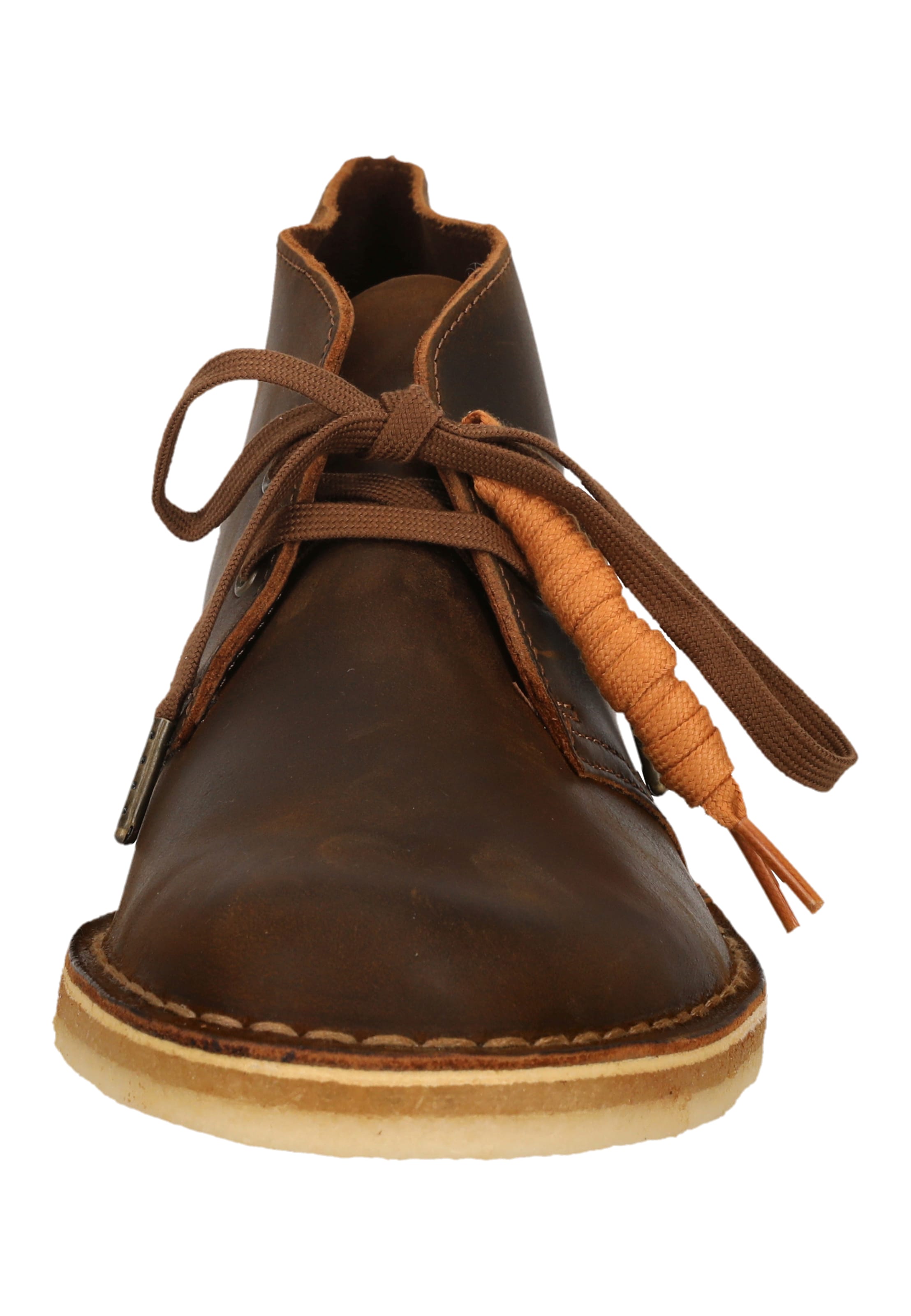 CLARKS Schnürschuhe 'Desert Boot Beeswax' in Braun