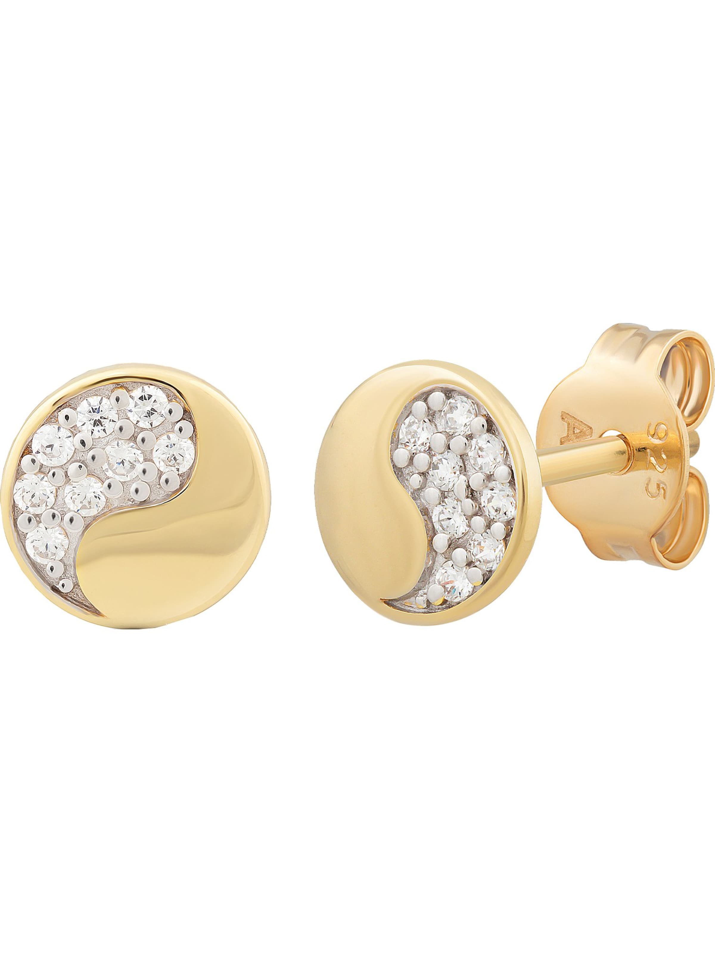 caï Earrings in Gold: front