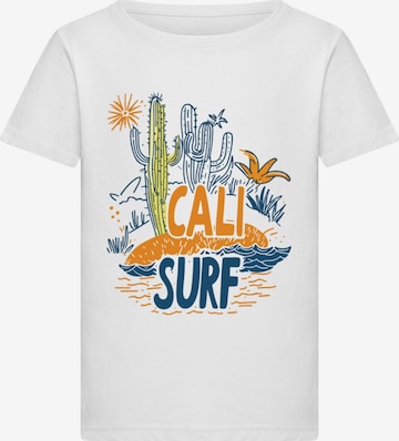 Merchcode Shirt 'Cali Surf' in White: front