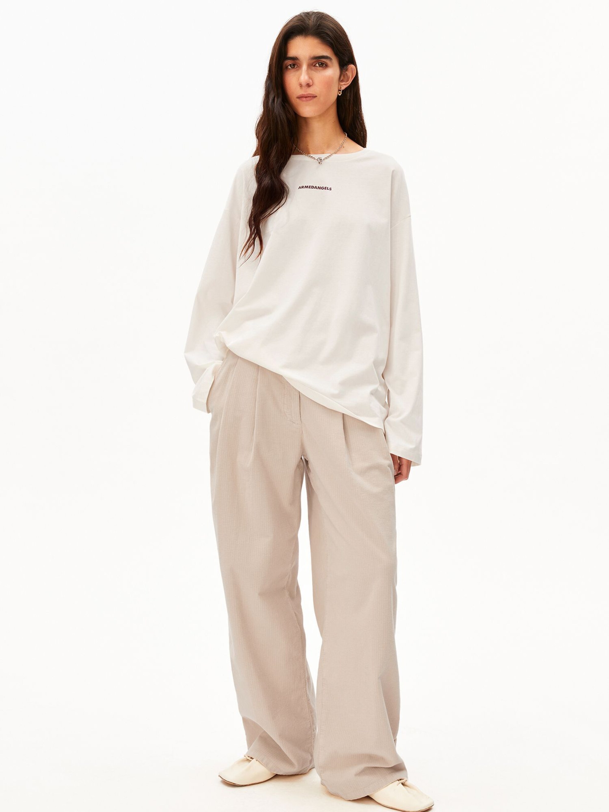 ARMEDANGELS Shirt in Beige: voorkant