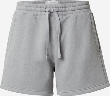 HOLLISTER - Calças em cinzento: frente
