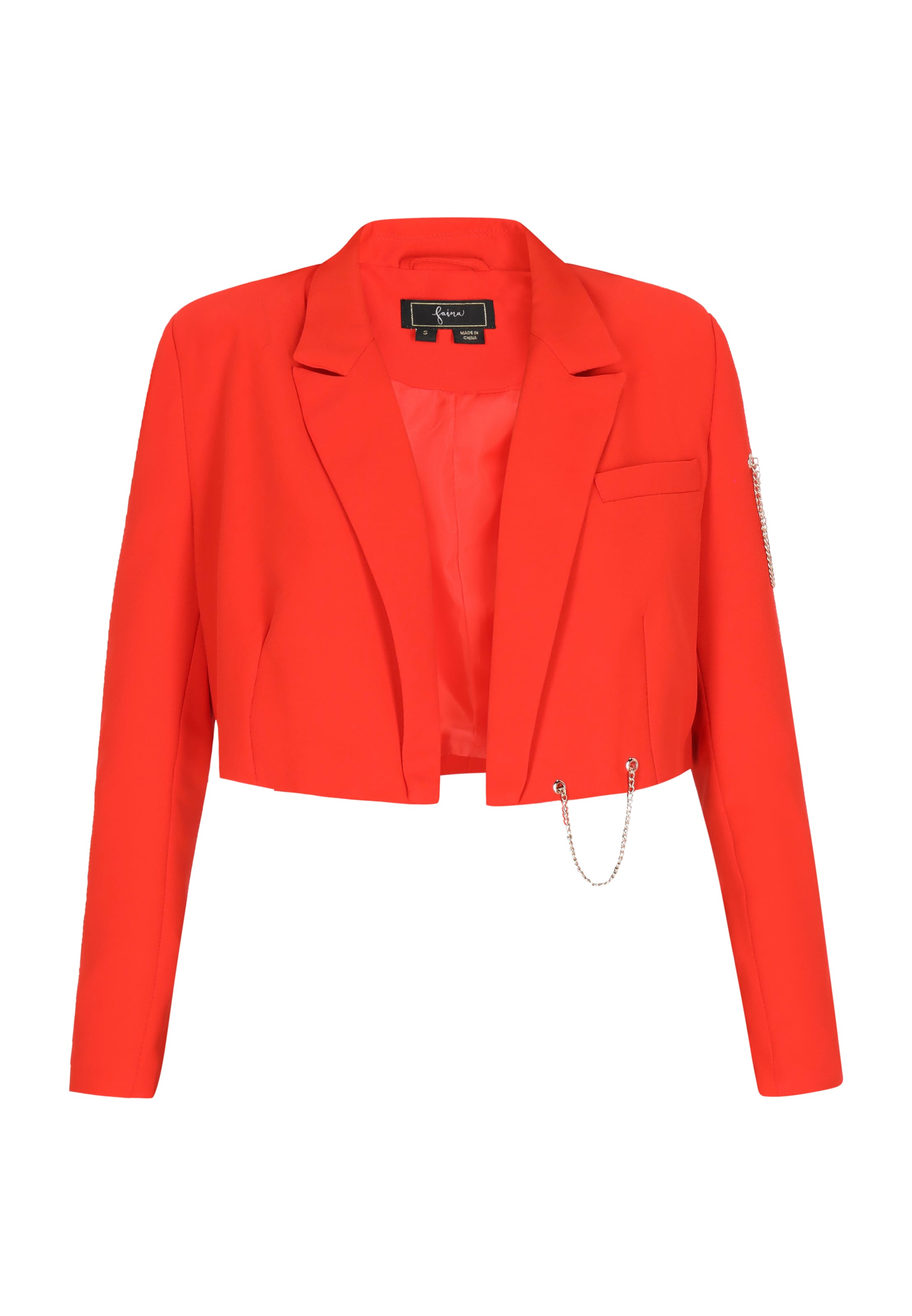 faina - Blazer em vermelho: frente