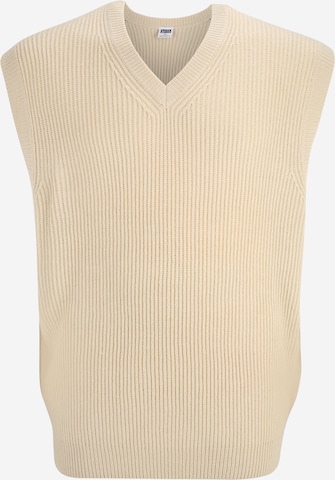 Urban Classics - Ajuste regular Camiseta sin mangas en beige: frente