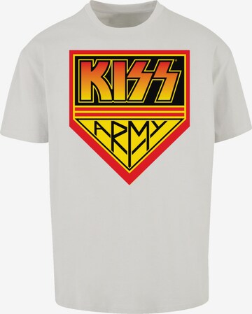 F4NT4STIC T-Shirt 'Kiss Army Logo' in Grau: Vorderseite