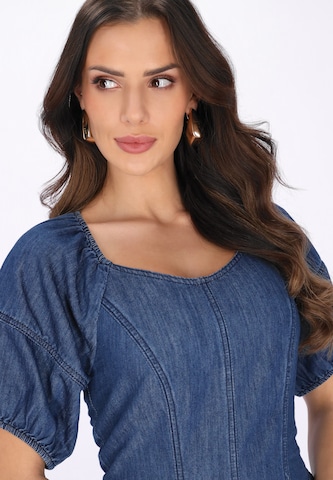 faina Bluse in Blau