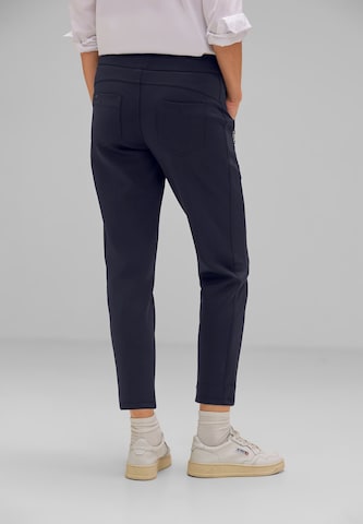 STREET ONE Slimfit Broek in Blauw