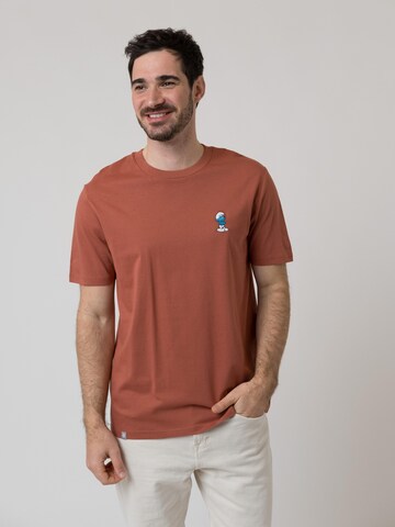 Bavarian Caps Shirt 'Grantler Klub: Muffi' in Red: front