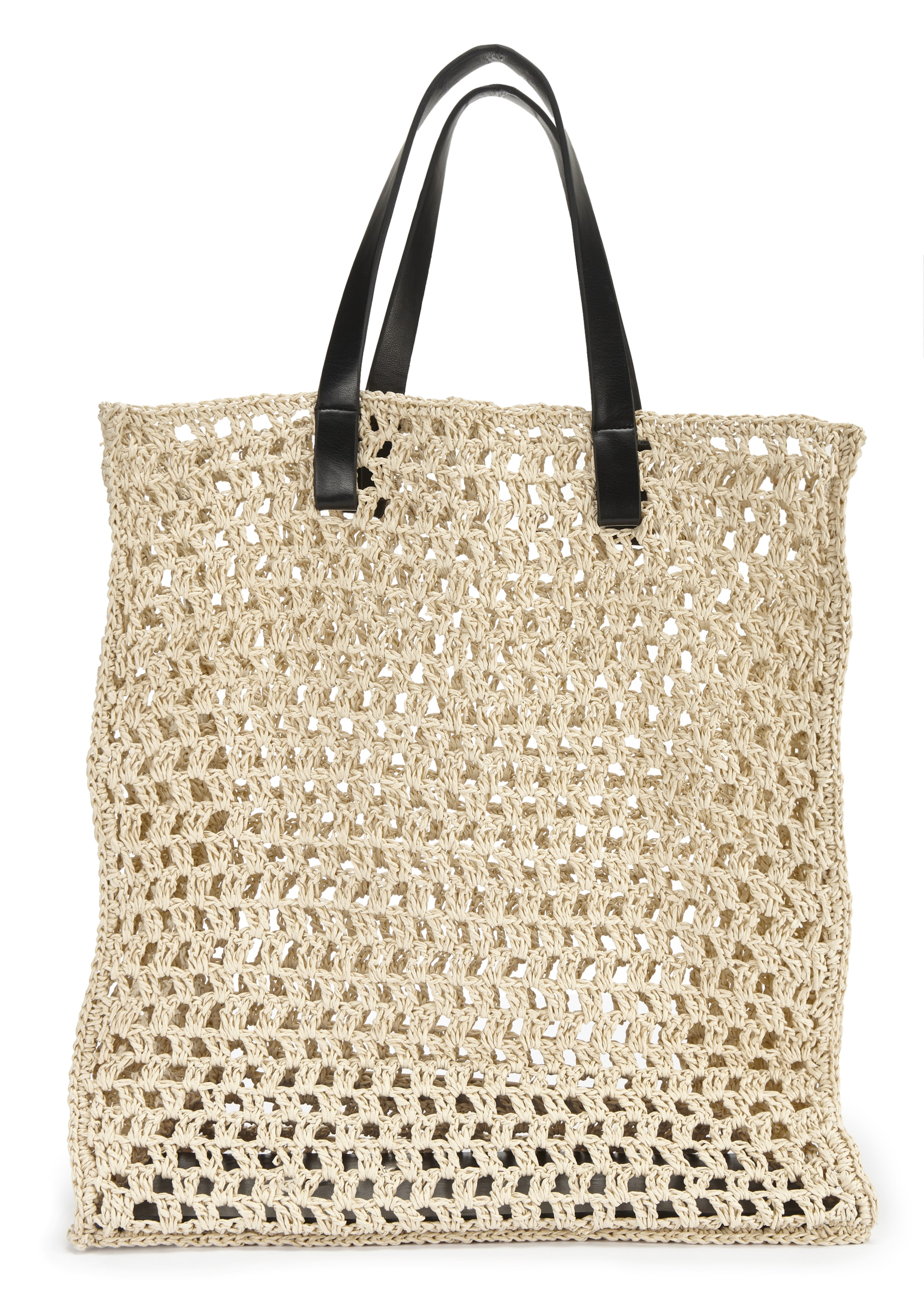 FRENCH CONNECTION Beach Bag in Beige: front