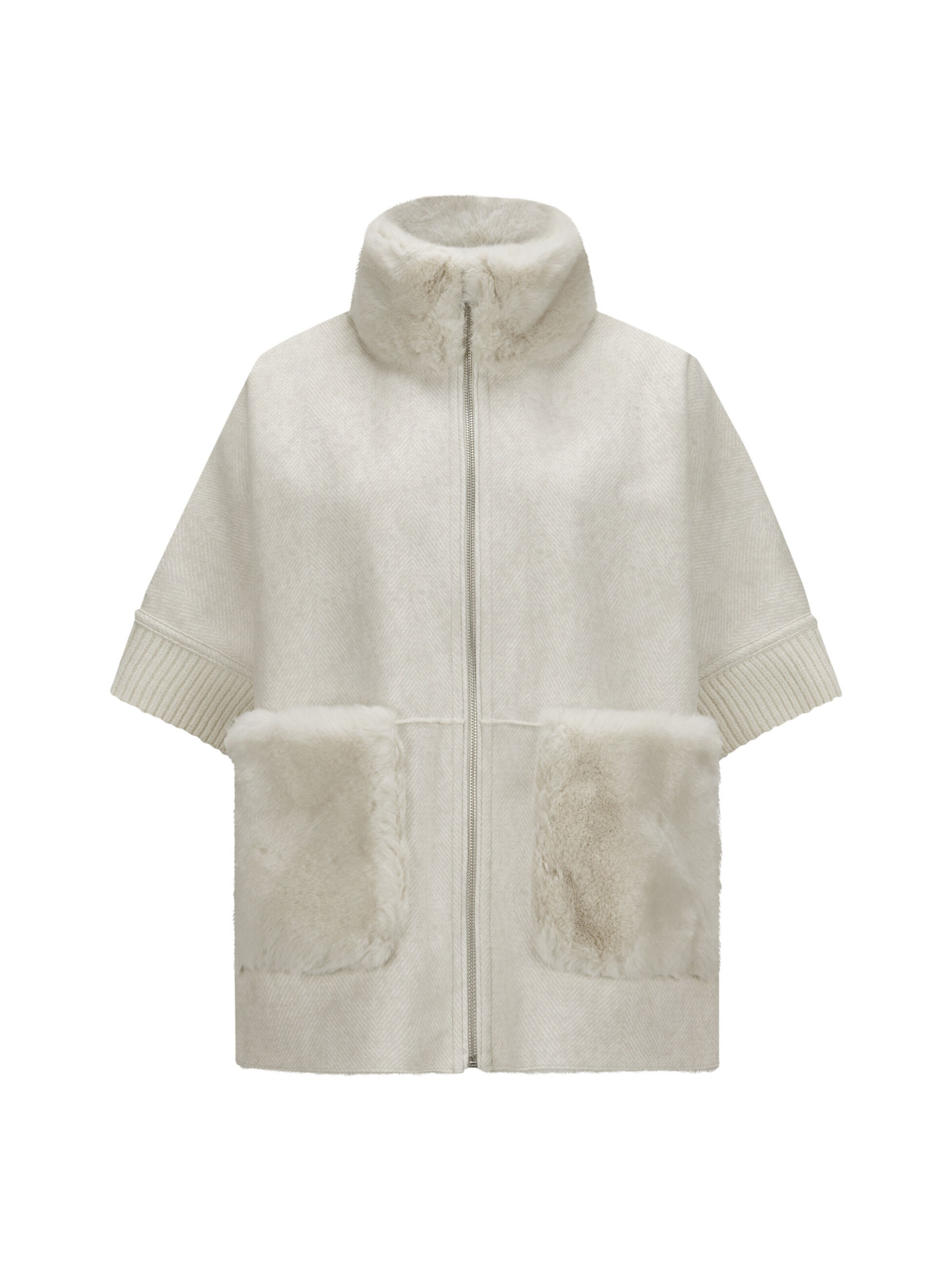 MILESTONE Vest 'Audrey' in Beige: front