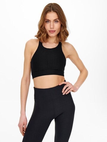 ONLY PLAY Bralette Sports Bra 'Ashua' in Black: front