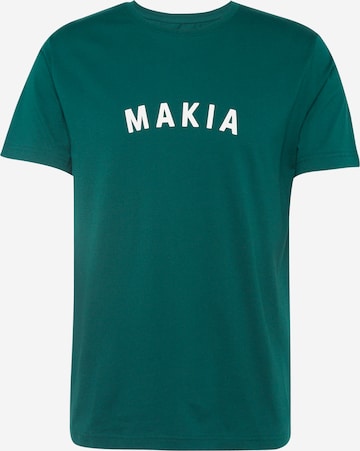MAKIA T-shirt 'Pujo' i grön: framsida