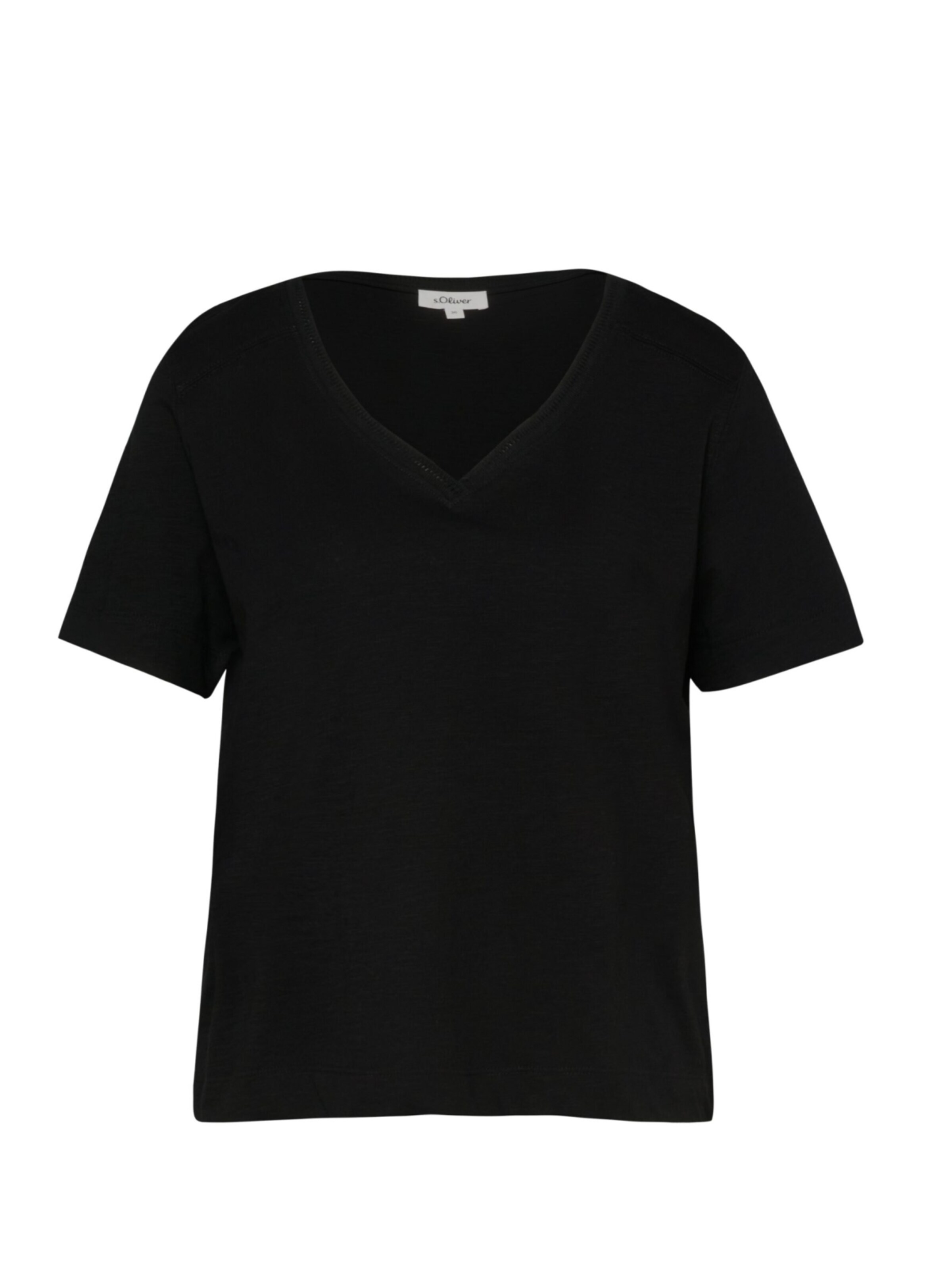 s.Oliver T-shirt 's.Oliver - Dames t-shirt' en M en noir, Vue avec produit