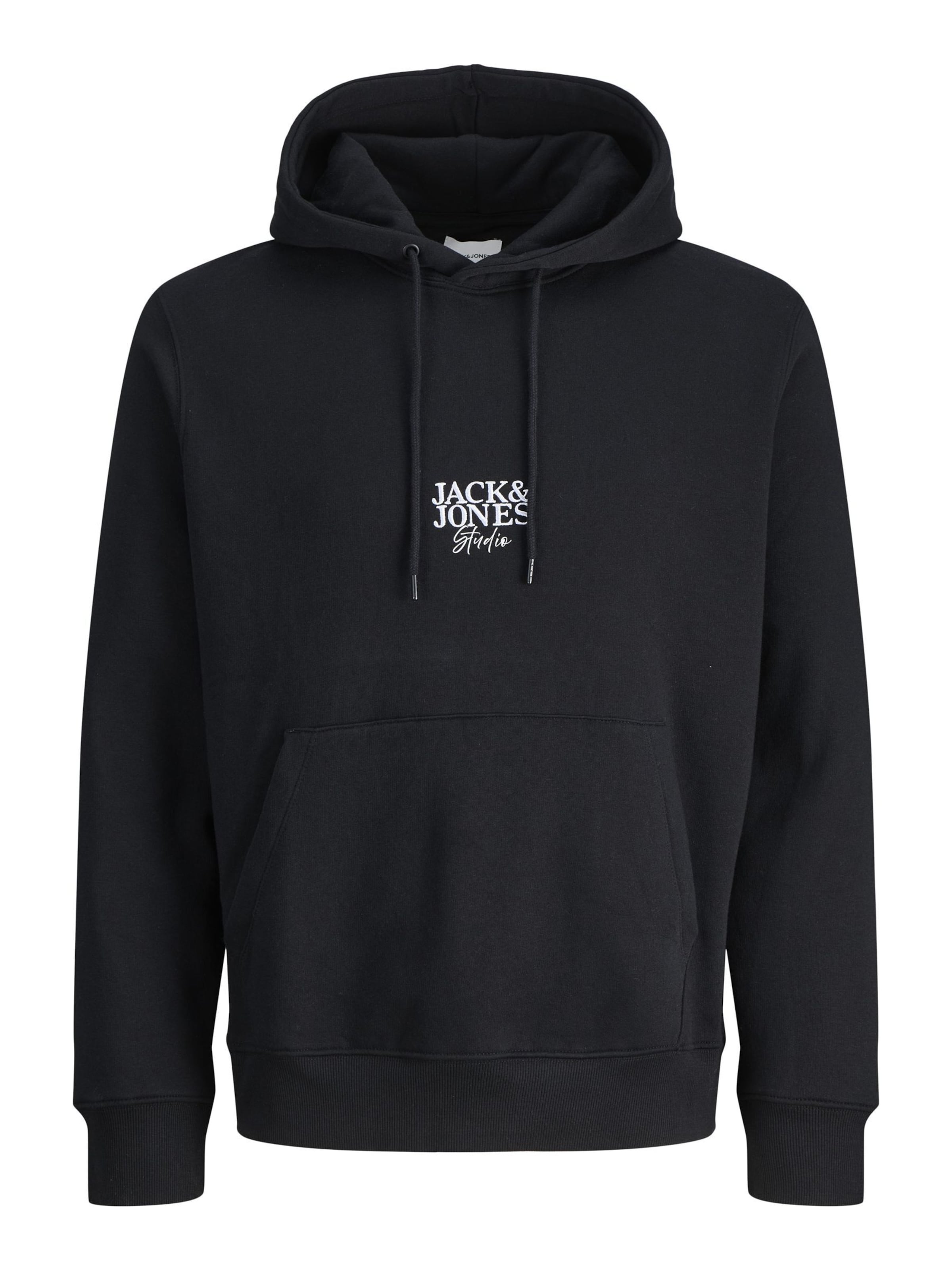 JACK & JONES Sweatshirt in Zwart: voorkant