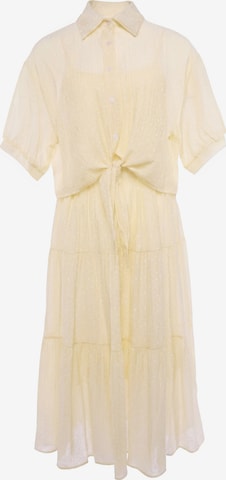 Usha - Vestido en amarillo: frente