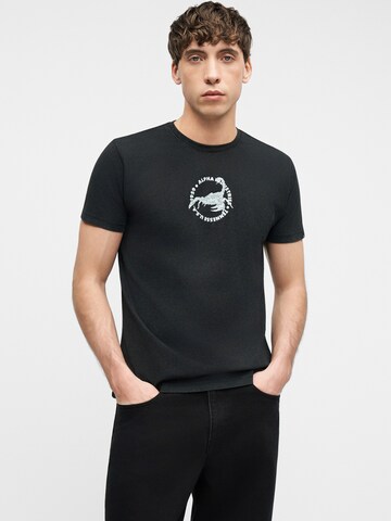 ALPHA INDUSTRIES Koszulka 'Scorpion' w kolorze czarny