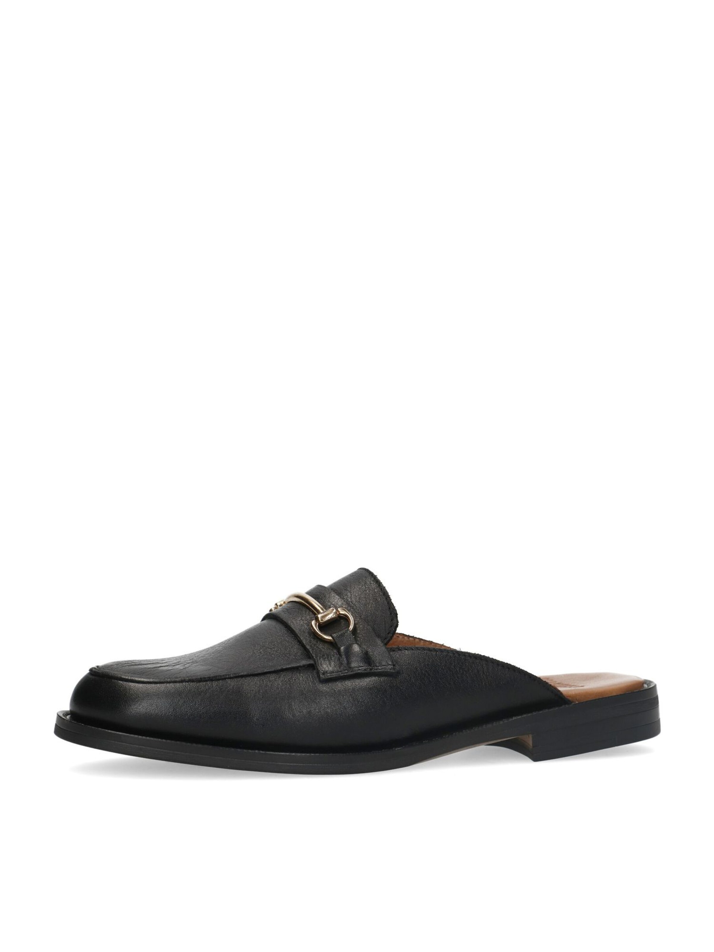 MANFIELD Classic Flats in Black: front