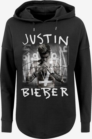 F4NT4STIC Sweatshirt 'Justin Bieber Purpose ' in Zwart: voorkant
