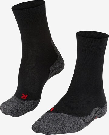 FALKE Sportsocken 'TK2 Explore Sensitive' in Schwarz: Vorderseite